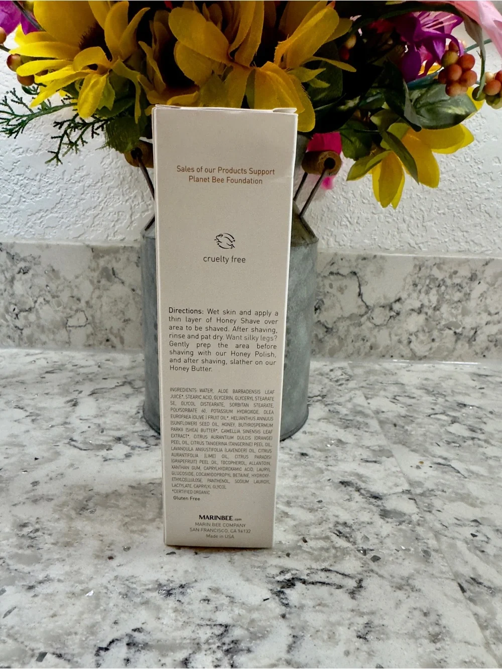 Marin Bee Honey Shave Moisture Rich Concentrate Shave Cream